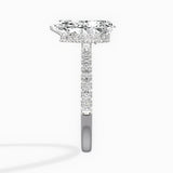 Rose Hidden Halo Engagement Ring