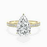 Rose Hidden Halo Engagement Ring