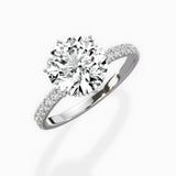 Rose Hidden Halo Engagement Ring