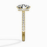 Rose Hidden Halo Engagement Ring