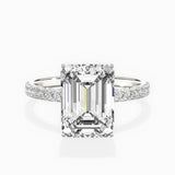 Rose Hidden Halo Engagement Ring