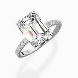 Rose Hidden Halo Engagement Ring