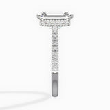 Rose Hidden Halo Engagement Ring