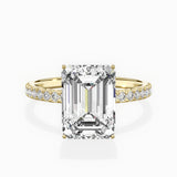 Rose Hidden Halo Engagement Ring