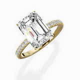 Rose Hidden Halo Engagement Ring