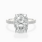 Rose Hidden Halo Engagement Ring
