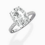 Rose Hidden Halo Engagement Ring