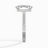 Rose Hidden Halo Engagement Ring