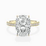 Rose Hidden Halo Engagement Ring