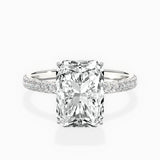 Rose Hidden Halo Engagement Ring