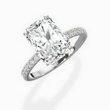 Rose Hidden Halo Engagement Ring