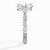 Rose Hidden Halo Engagement Ring