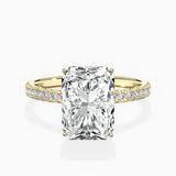 Rose Hidden Halo Engagement Ring