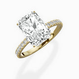 Rose Hidden Halo Engagement Ring