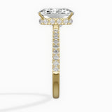 Rose Hidden Halo Engagement Ring