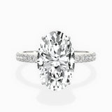 Rose Hidden Halo Engagement Ring