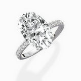 Rose Hidden Halo Engagement Ring
