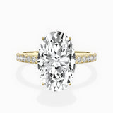 Rose Hidden Halo Engagement Ring