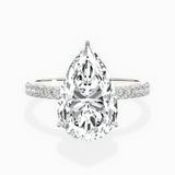 Rose Hidden Halo Engagement Ring