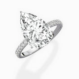Rose Hidden Halo Engagement Ring