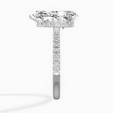 Rose Hidden Halo Engagement Ring