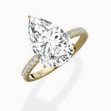 Rose Hidden Halo Engagement Ring