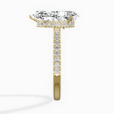 Rose Hidden Halo Engagement Ring