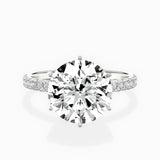 Rose Hidden Halo Engagement Ring