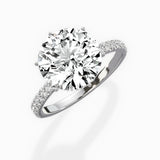 Rose Hidden Halo Engagement Ring