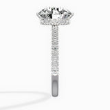 Rose Hidden Halo Engagement Ring