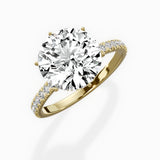 Rose Hidden Halo Engagement Ring