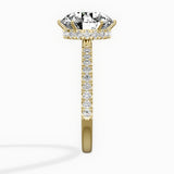 Rose Hidden Halo Engagement Ring