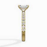 Martini Hidden Halo Engagement Ring