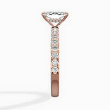 Martini Hidden Halo Engagement Ring