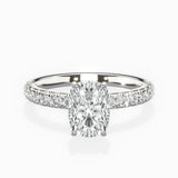Martini Hidden Halo Engagement Ring