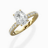 Martini Hidden Halo Engagement Ring