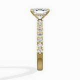 Martini Hidden Halo Engagement Ring