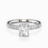 Martini Hidden Halo Engagement Ring