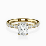 Martini Hidden Halo Engagement Ring