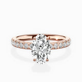 Martini Hidden Halo Engagement Ring