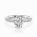 Martini Hidden Halo Engagement Ring