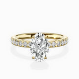 Martini Hidden Halo Engagement Ring