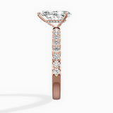 Martini Hidden Halo Engagement Ring