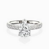 Martini Hidden Halo Engagement Ring