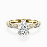 Martini Hidden Halo Engagement Ring