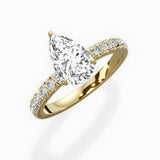 Martini Hidden Halo Engagement Ring