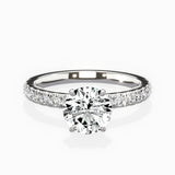 Martini Hidden Halo Engagement Ring