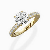 Martini Hidden Halo Engagement Ring