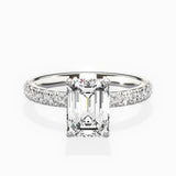 Martini Hidden Halo Engagement Ring