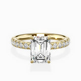 Martini Hidden Halo Engagement Ring